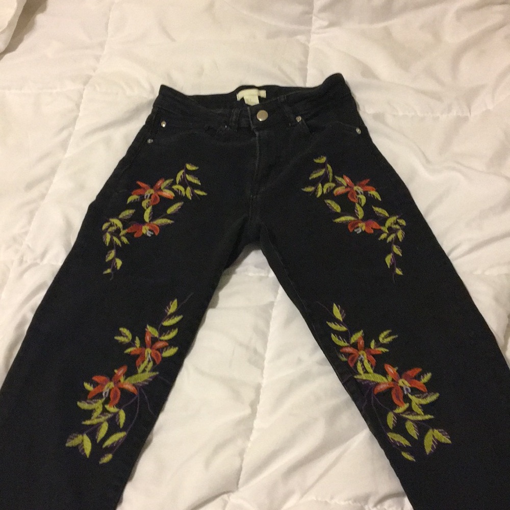 Embroidered jeans